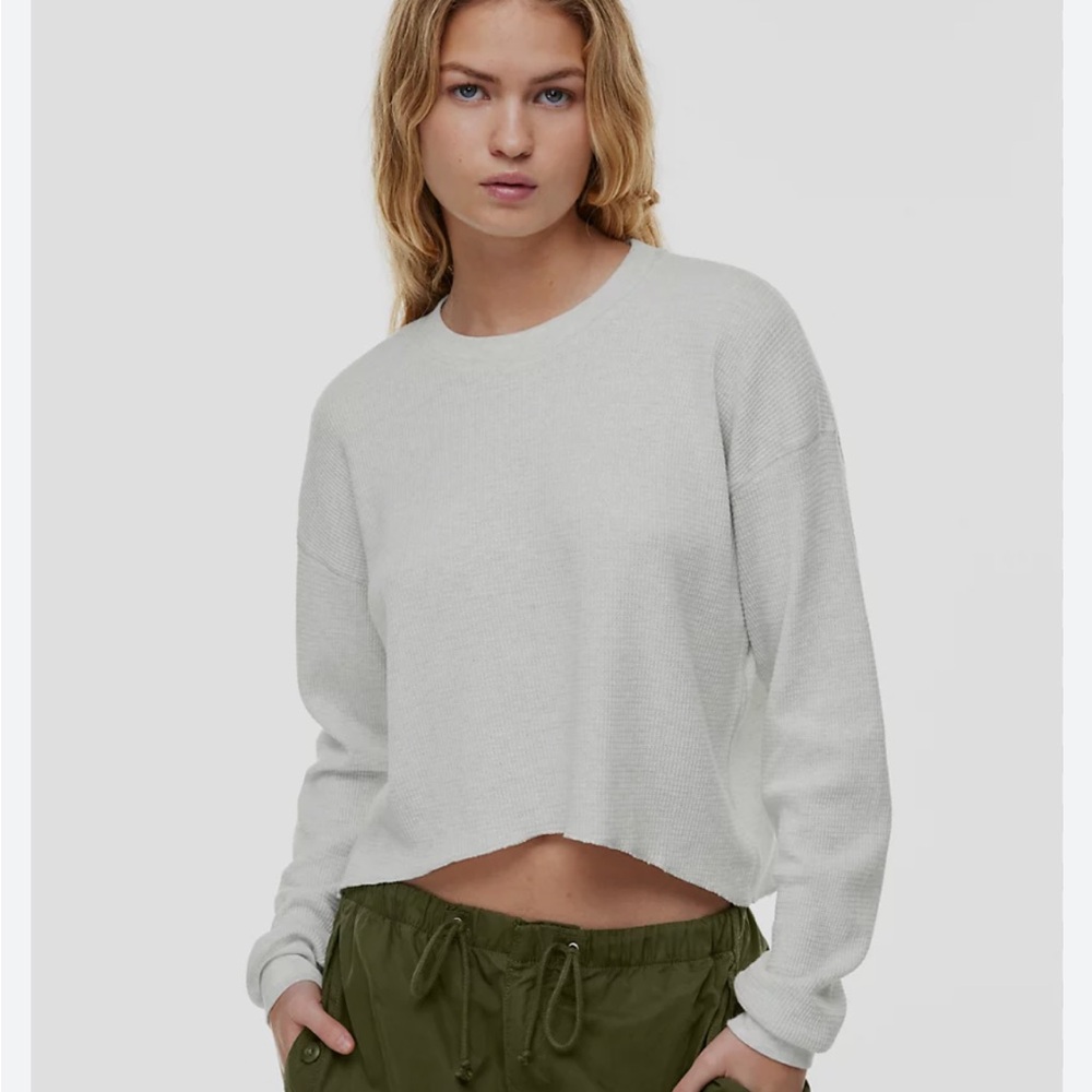 TNA Waffle Crew Boxy Longsleeve